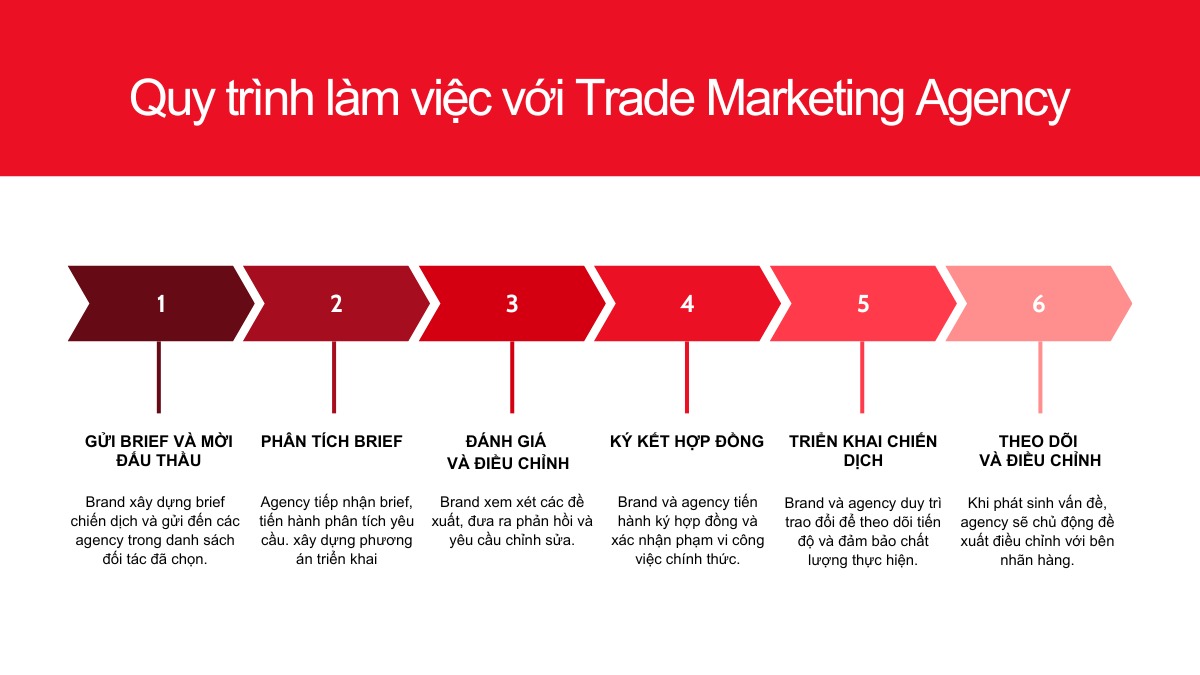 Quy trình làm việc với Trade Marketing Agency