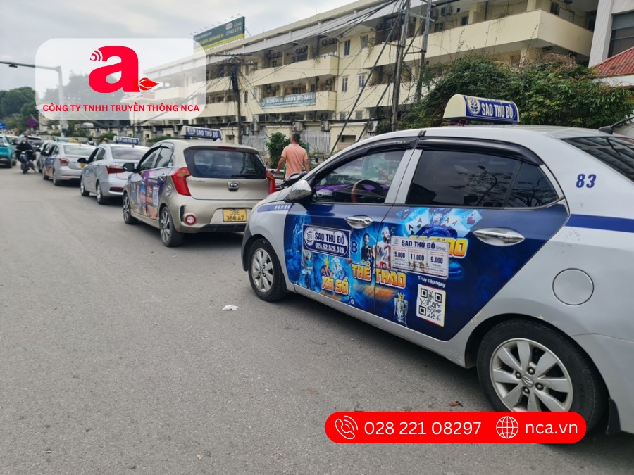 Quy trình triển khai quảng cáo trên xe taxi