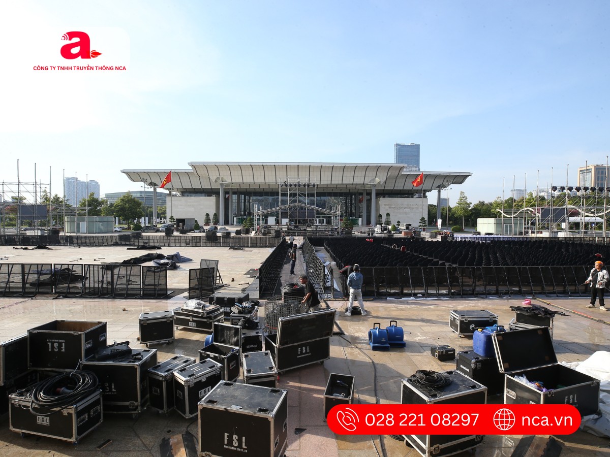 Chuẩn bị thiết bị sự kiện tổ chức lễ kỷ niệm thành lập công ty