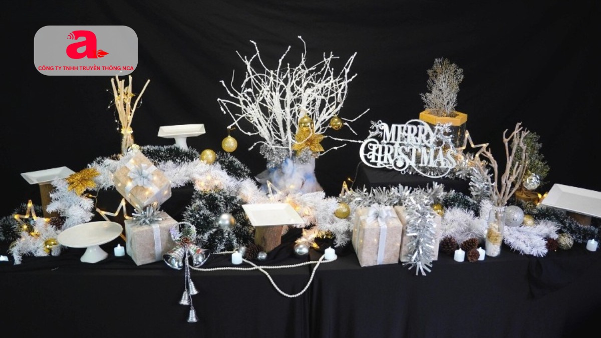 Lưu ý khi trang trí bàn tiệc Noel Giáng sinh cho doanh nghiệp